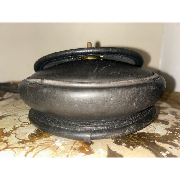 Vintage COACH Black MINI TURN LOCK Crossbody CONVERTIBLE Belt Bag 9826 USA - Picture 5 of 10